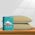 XOOX Linen 100% Egyptian Cotton Queen Pillow Cases Set of 2 by XOOXLinen
