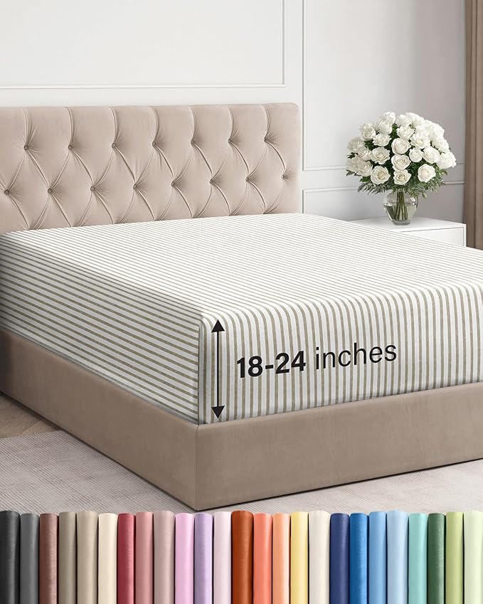 Extra Deep King Fitted Sheet by CGKUnlimited