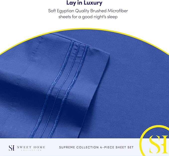 Twin XL Sheets - Breathable Luxury Sheets - 1800 Supreme Collection Extra Soft - Image 6