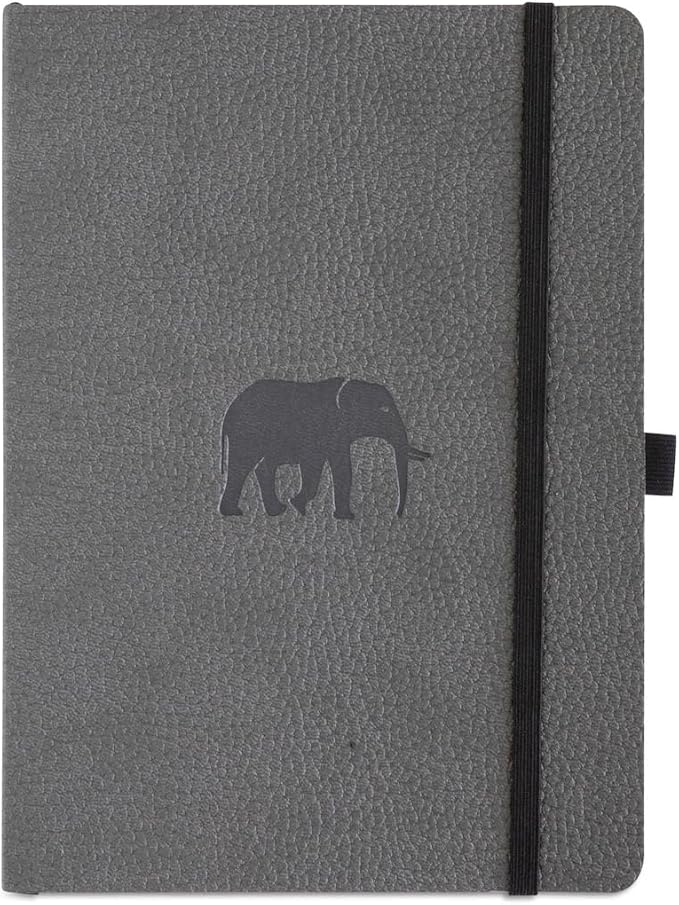 Dingbats A5 Wildlife Lined Notebook Journal - Premium Vegan Leather Softcover Executive Journal for Women & Men - Work, Note Taking, Writing & Travel-DeskoryOffice