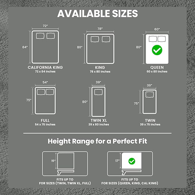 Queen Size Mattress Protector Waterproof, Premium 200 GSM Terry Mattress Cover - Image 3