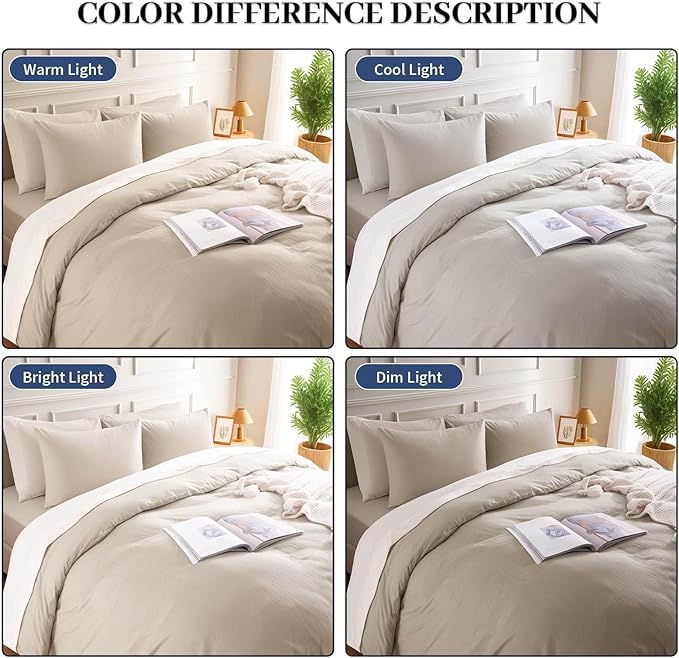 NEXHOME PRO Queen Duvet Cover Set – 100% Certified Organic Cotton - Image 3
