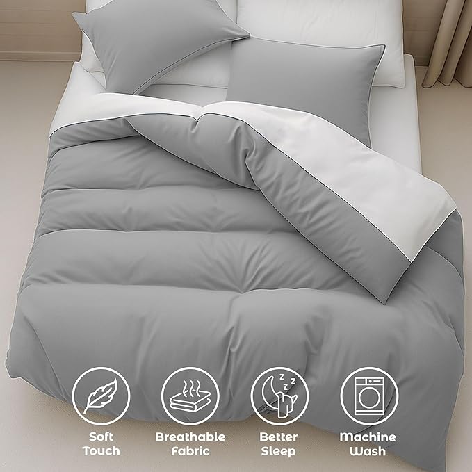 Pure Bedding Duvet Cover Queen Size - Image 4