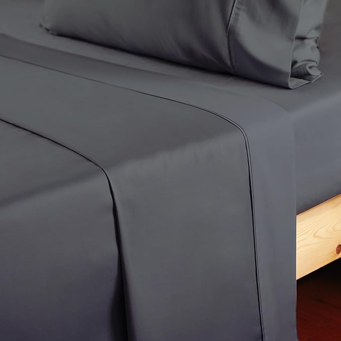 Cotton King Flat Sheet Only, 600 Thread Count 100% Egyptian Cotton Top Sheet - Image 5