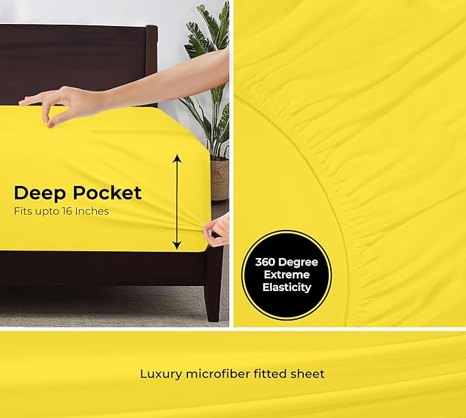 Royale Linens Fitted Sheet Queen - Image 3