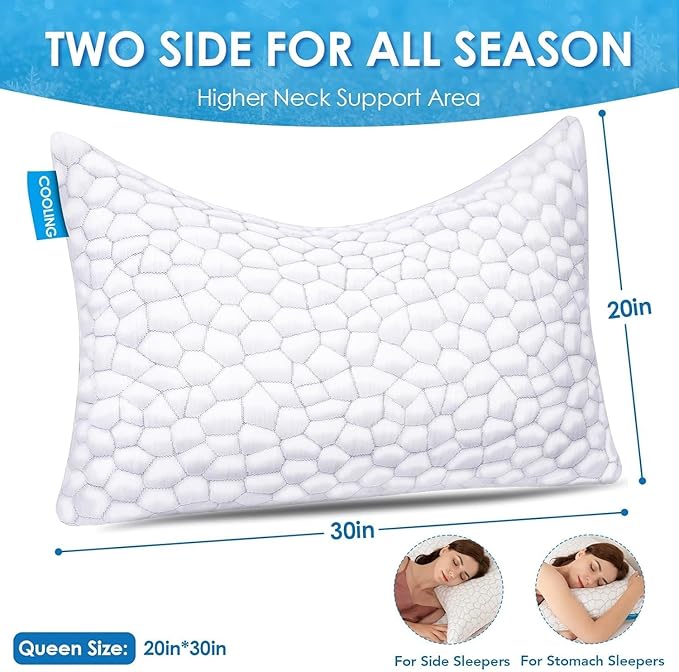 Side Sleeper Pillow for Neck and Shoulder Pain Relief, Cervical Neck Support - Image 2