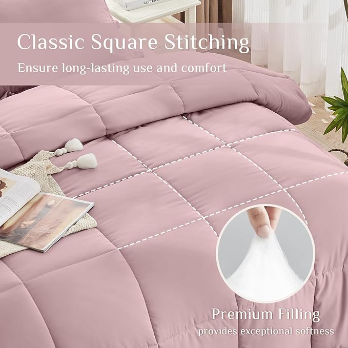 JOLLYVOGUE King Comforter Set, Ultra-Soft Bed in a Bag King Size 7 Pieces - Image 4
