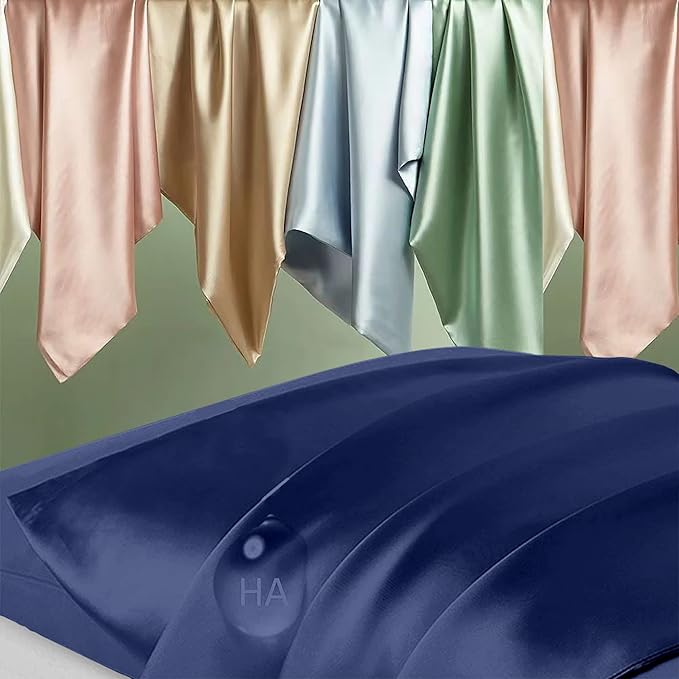 Silk Pillowcase 2 Pack, Mulberry Silk Pillow Cases Queen Size Set of 2 - Image 2
