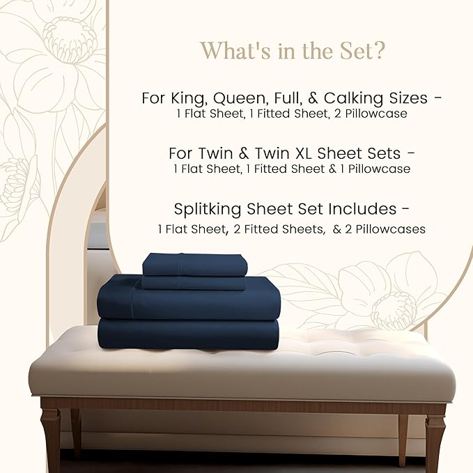 100% Egyptian Cotton Sheets For California King Size Bed, 800TC Sateen Weave - Image 7