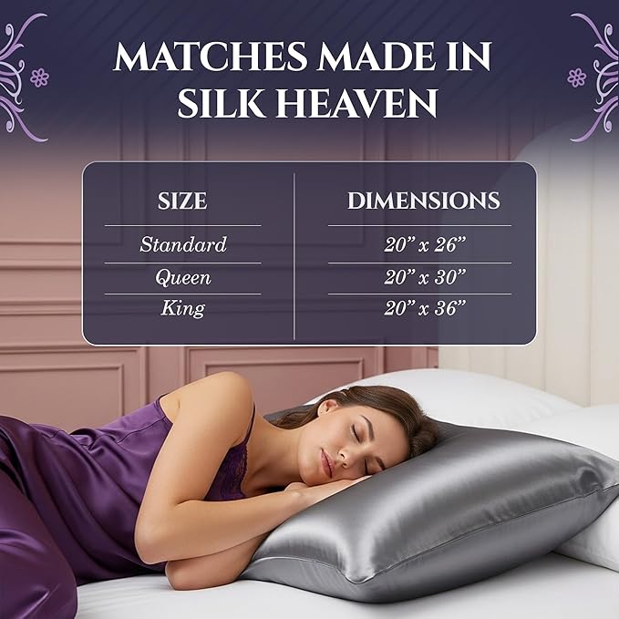 DECOLURE 100% Pure Mulberry Silk Pillow Case King Size – Highest Grade 30 Momme - Image 8