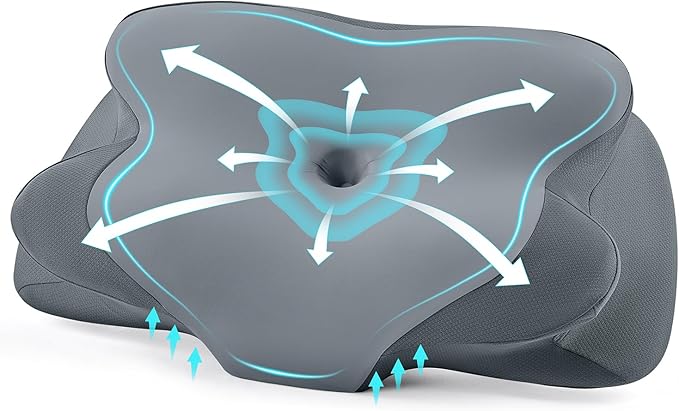 DONAMA Cervical Pillow for Sleeping, Contour Memory Foam Pillow for Neck and by DONAMA