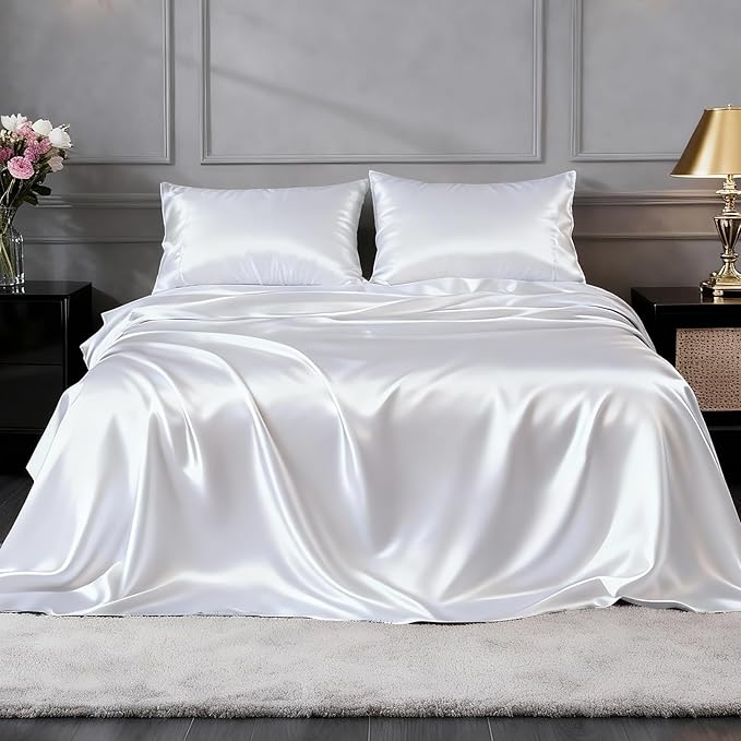 FreshCulture Satin Sheets Twin XL Bed Set - Image 2