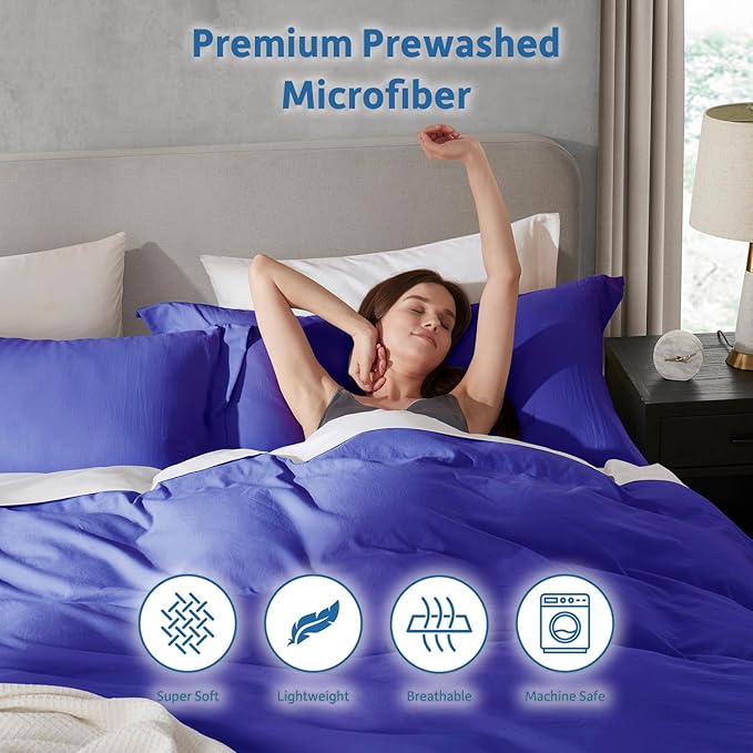 Nestl Royal Blue Duvet Cover Full Size - Image 6