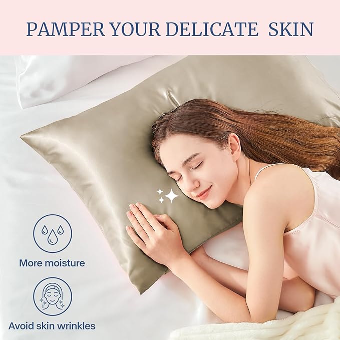 BEDELITE Satin Pillowcase for Hair and Skin, Super Soft Similar to Silk Pillow - Image 4