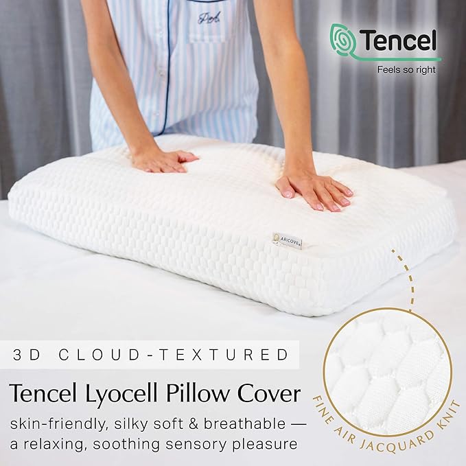 Aricove Bed Pillow for Sleeping, Side Sleeper Pillow for Adults, King Size - Image 3