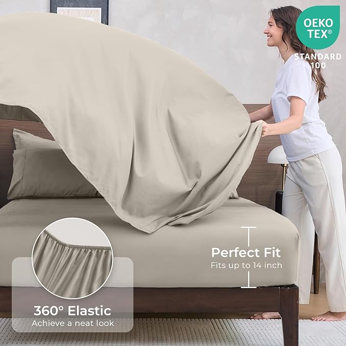 HEVUMYI Linen Twin-XL Comforter Set - Image 5