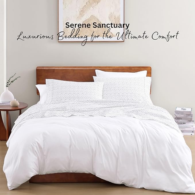 LANE LINEN Sustainably Produced 100% Organic Cotton Queen Sheet Set, Soft & - Image 7
