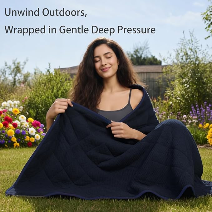 ZonLi 20lbs Weighted Blanket for Adults Sleeping, Double-Sided All Season - Image 3