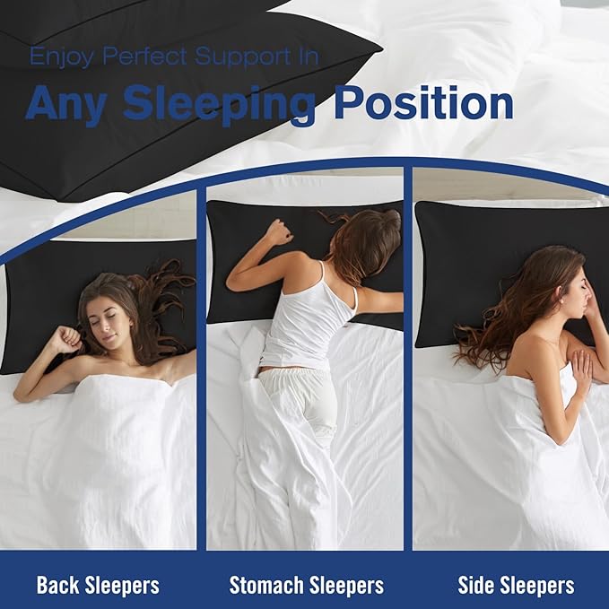 King Size Bed Pillows for Sleeping 4 Pack, Luxury Hotel Pillows, Comfortable - Image 7