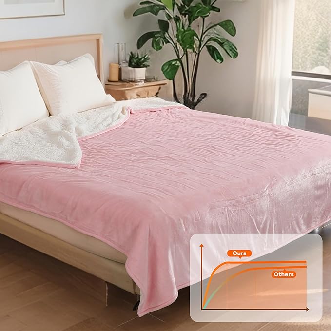 LaffyLo Electric Heated Blanket King Size 90 x 100, Dual Control, Fast Heating - Image 8