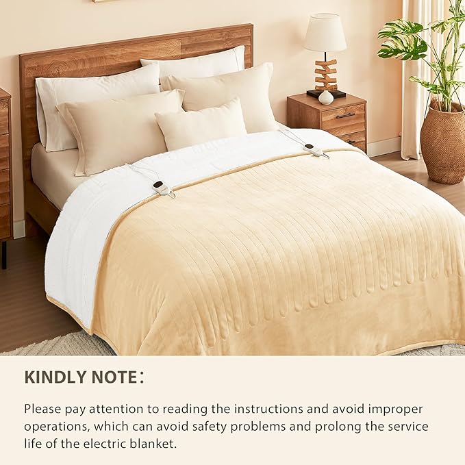 Homemate Heated Electric Blanket Queen Size - Image 8