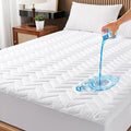 Full Size Waterproof Mattress Protector Quilted, Breathable Ultra-Soft Filling by Unilibra