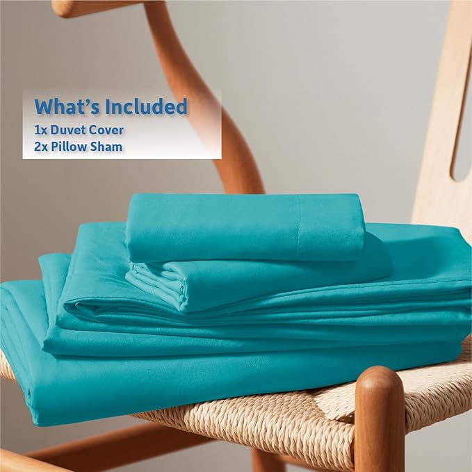 Nestl Teal Duvet Cover Queen Size - Image 9