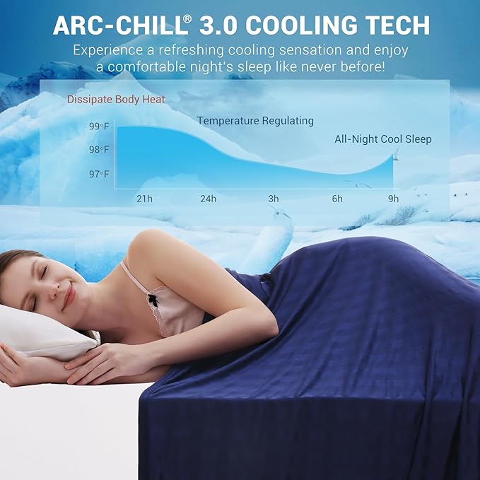 Elegear Cooling Blanket for Hot Sleepers, Arc-Chill® 3.0 Cooling Tech Q-Max >0.5 - Image 2