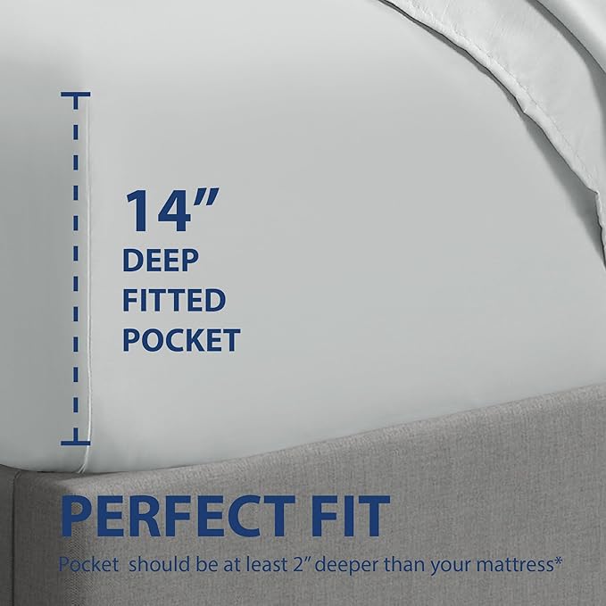 Cathay Home Twin Fitted Sheet - Image 3