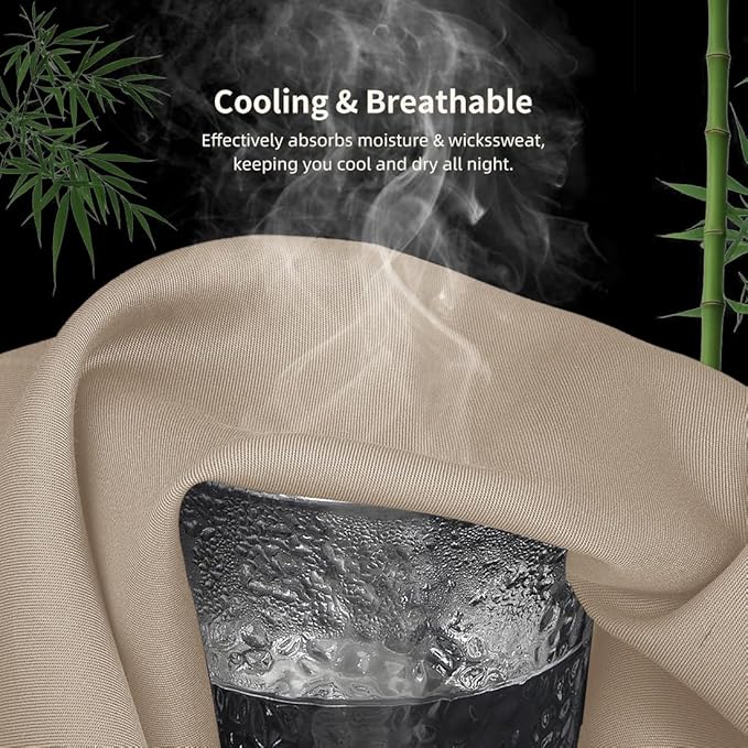 King Pillowcases, Cooling Viscose from Bamboo Pillow Covers - Image 4