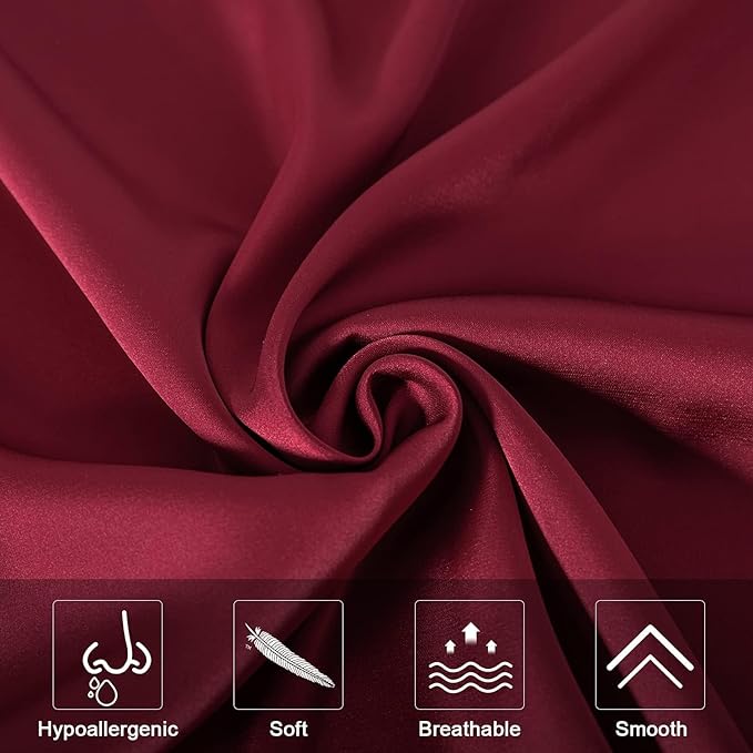 Mulberry Silk Pillowcase for Hair and Skin, Cooling Silk Pillow Case - Image 2