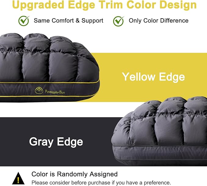 YOUR MOON Fluffy Support Bed Pillow Standard Size Set of 2, Super Soft Premium - Image 2