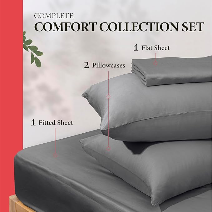 100% Egyptian Cotton Full Size Sheet Set - Image 3