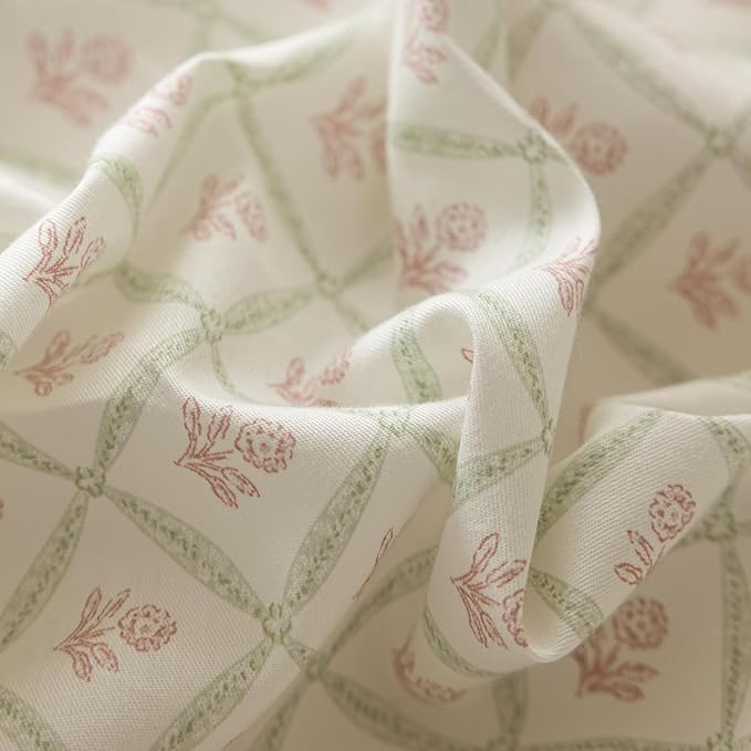 mixinni Red Floral Duvet Cover Set King Size - Image 5