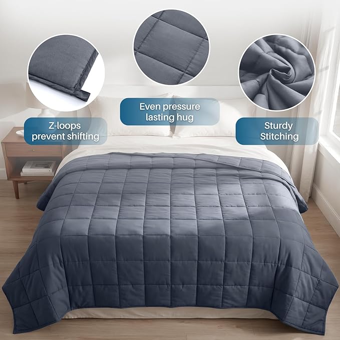 Weighted Idea Weighted Blanket for Adults Cooling Breathable Heavy Blanket - Image 4