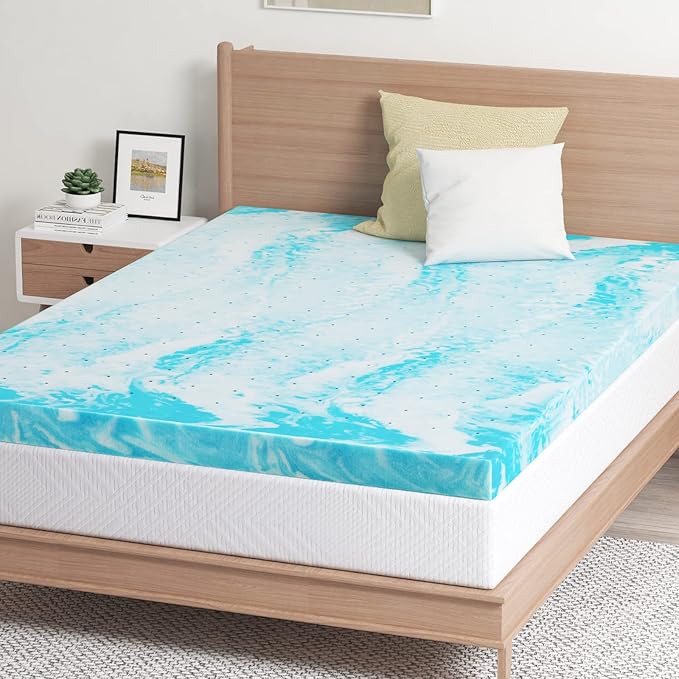 EGO Topper 3 Inch Twin XL Memory Foam Mattress Topper, Cooling Gel Foam - Image 7