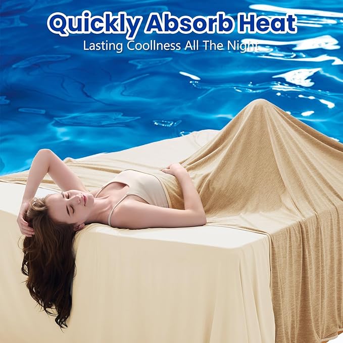 Topcee Cooling Blanket for Night Sweats Absorbs Heat to Keep Adults, Children - Image 2