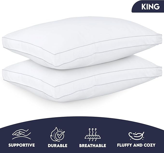 Utopia Bedding Bed Pillows for Sleeping King Size, Soft & Fluffy Pillow - Image 4