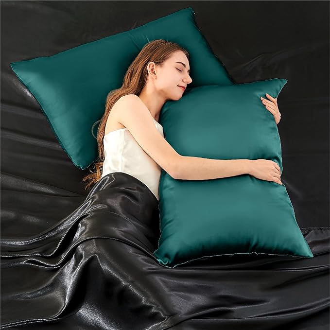 INFIIXSO Silk Pillow Cases 2 Pack Standard Size, Ultra Smooth & Soft Mulberry - Image 7
