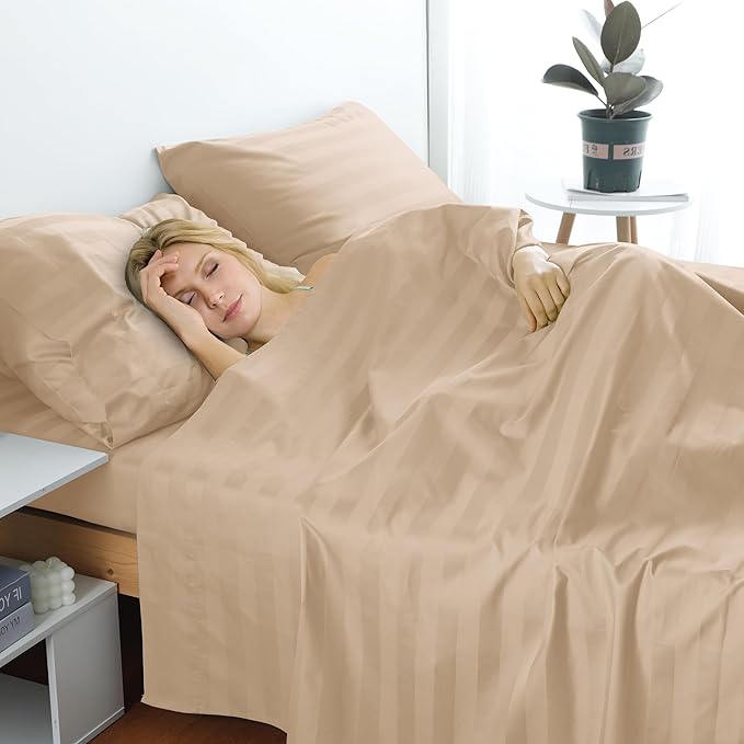 Cotton Full Flat Sheet Only, 600 Thread Count 100% Egyptian Cotton Top Sheet - Image 6