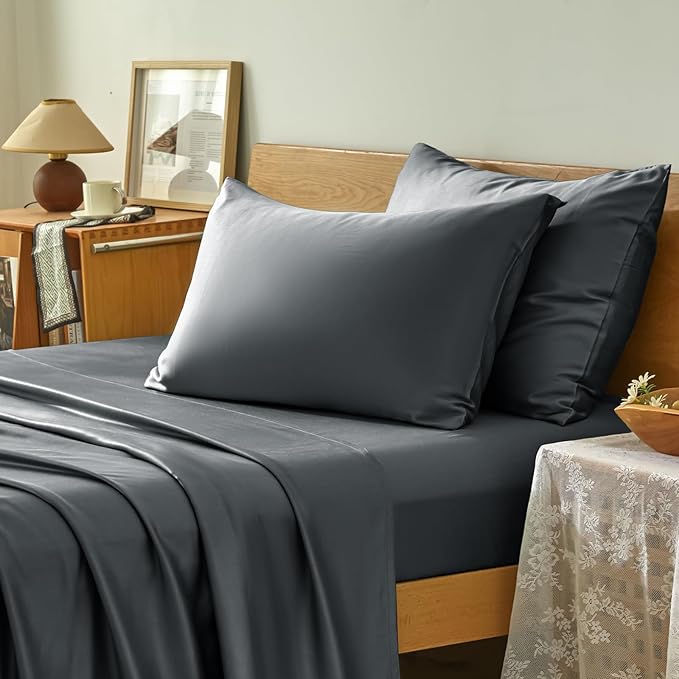 Homiest Cooling Pillow Cases King Size Set of 2, 100% Rayon Derived from Bamboo - Image 2
