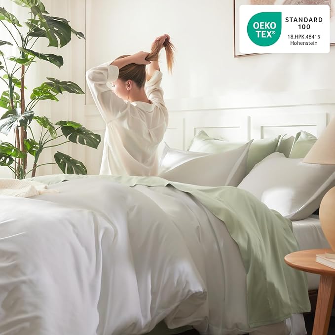 Litanika White Oversized King Comforters Super King Size, 3 Pieces Lightweight - Image 4