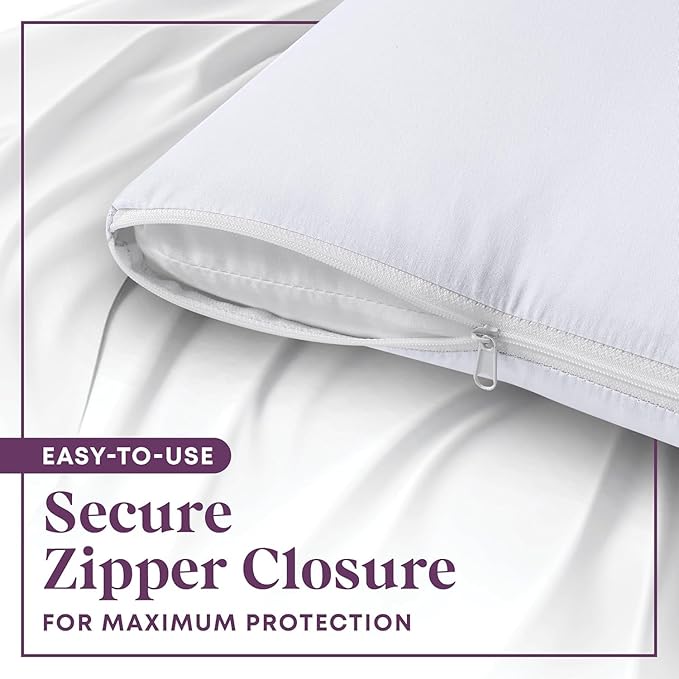 CirclesHome Wedge Pillow Cover 100% Cotton, Zippered Wedge Pillow Case Protector - Image 5