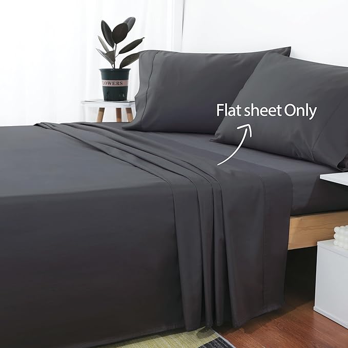 Cotton Queen Sheet Only, 600 Thread Count 100% Egyptian Cotton Top Sheet 1Pcs - Image 2