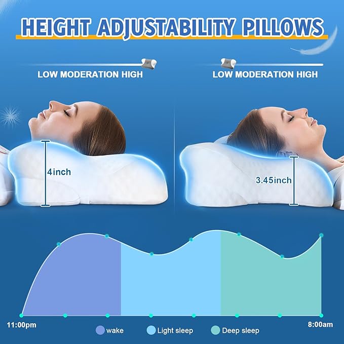 Cervical Neck Pillows with Memory Foam - Image 5