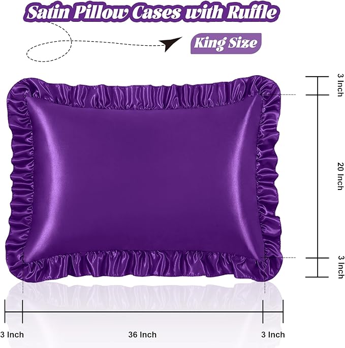 Homiest Ruffle Satin Pillowcase - Image 3