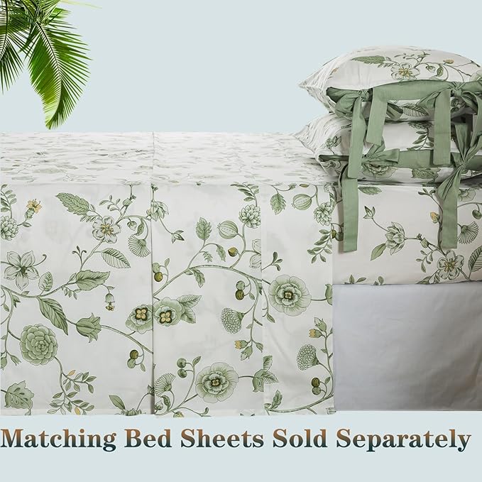 FADFAY Twin XL Duvet Cover Set Floral Bedding Set 100% Cotton College Bedding - Image 6