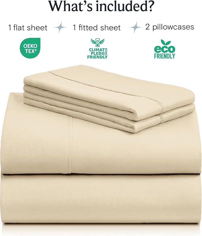 LuxClub 4 PC King Size Sheet Set Deep Pockets 18" Wrinkle Free Cooling Bed - Image 2