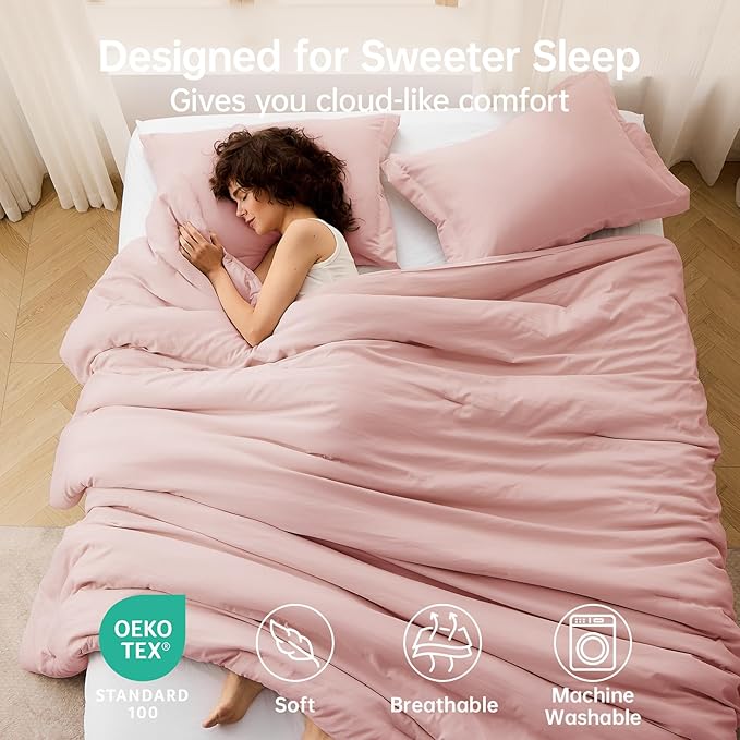 MUXHOMO Queen Comforter Set, All Season Ultra Soft Down Alternative Bedding - Image 2