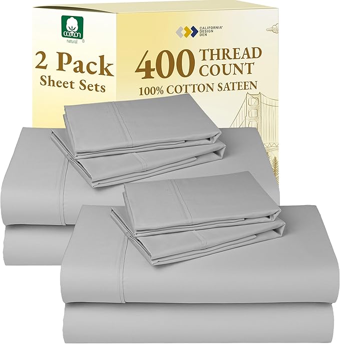 California Design Den 2-Pack Queen Bed Sheets Set by CaliforniaDesignDen